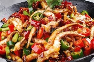 麻辣香锅鱿鱼须 Spicy Squid Tentacles Dry Pot (Small)