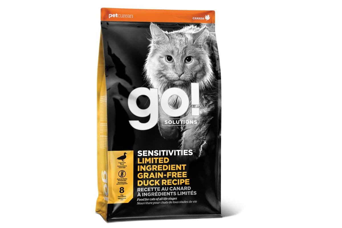 Go! Solutions Sensitivities Limited Ingredient Grain-Free Duck Dry Cat Food (3 lbs)