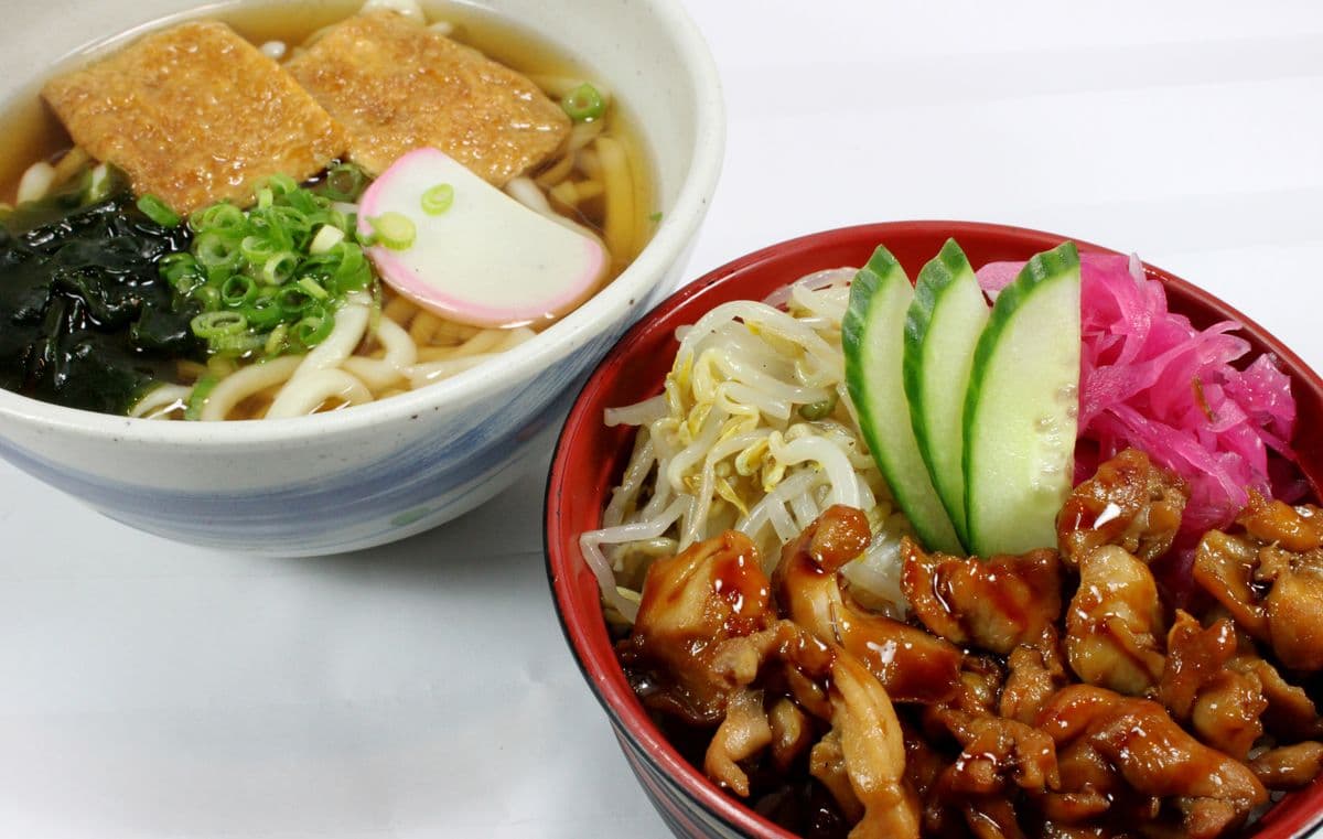 Chicken Teriyaki Don and Udon Set