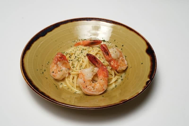 Linguine w. Garlic Prawns
