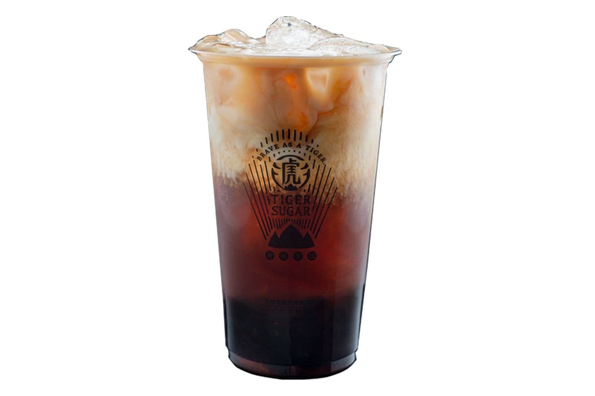 Oolong Tea Latte Boba w/Cream Mousse