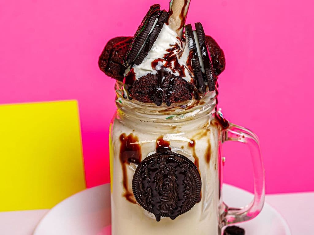 Oreo Double Brownie Monster Shakes
