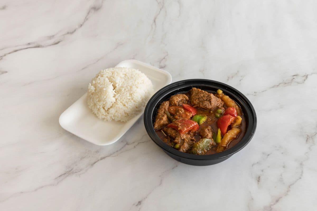 Beef Caldereta & Rice