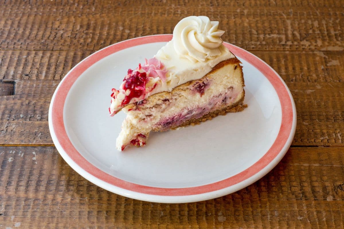 Raspberry White Chocolate Cheesecake