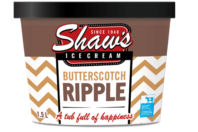 Shaw's Butterscotch Ripple- ice cream- take home- 1.5 L (1.5 l)