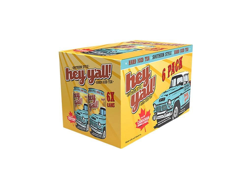Hey Y'All - Hard Iced Tea Can (6x355ml)