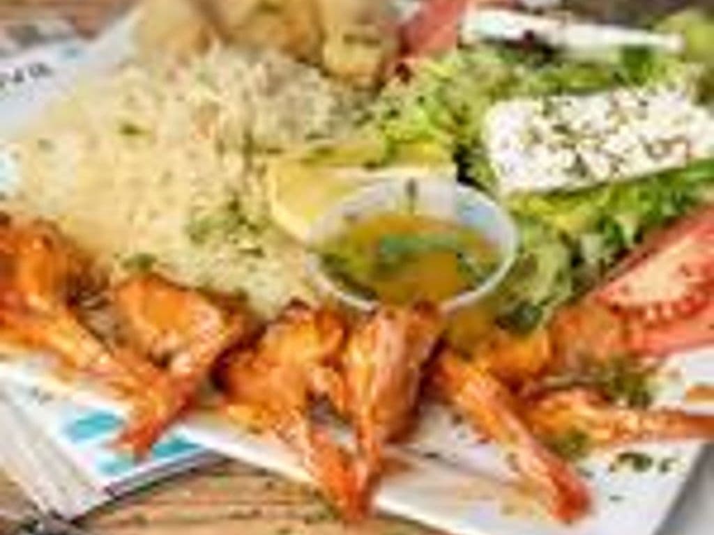Crevettes Papillons (7) Assiette/ Butterfly Shrimps (7) Plate