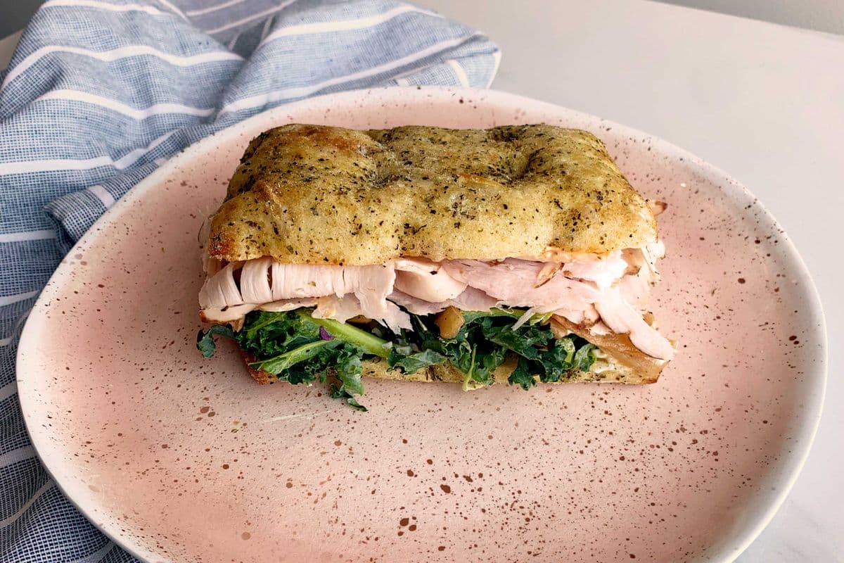 Focaccia à la dinde et chipotle / Chiptle Turkey Focaccia