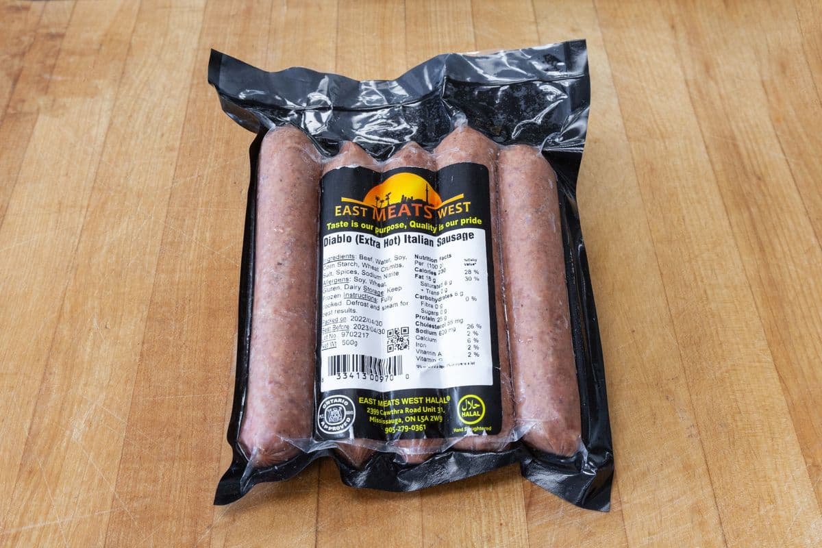 Diablo Sausage (Extra Hot) (Pack of 5) (580 g)