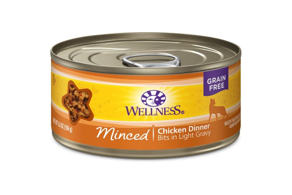 Wellness Complete Health Grain-Free Minced Chicken Dinner Wet Cat Food Cans (5.5 oz)