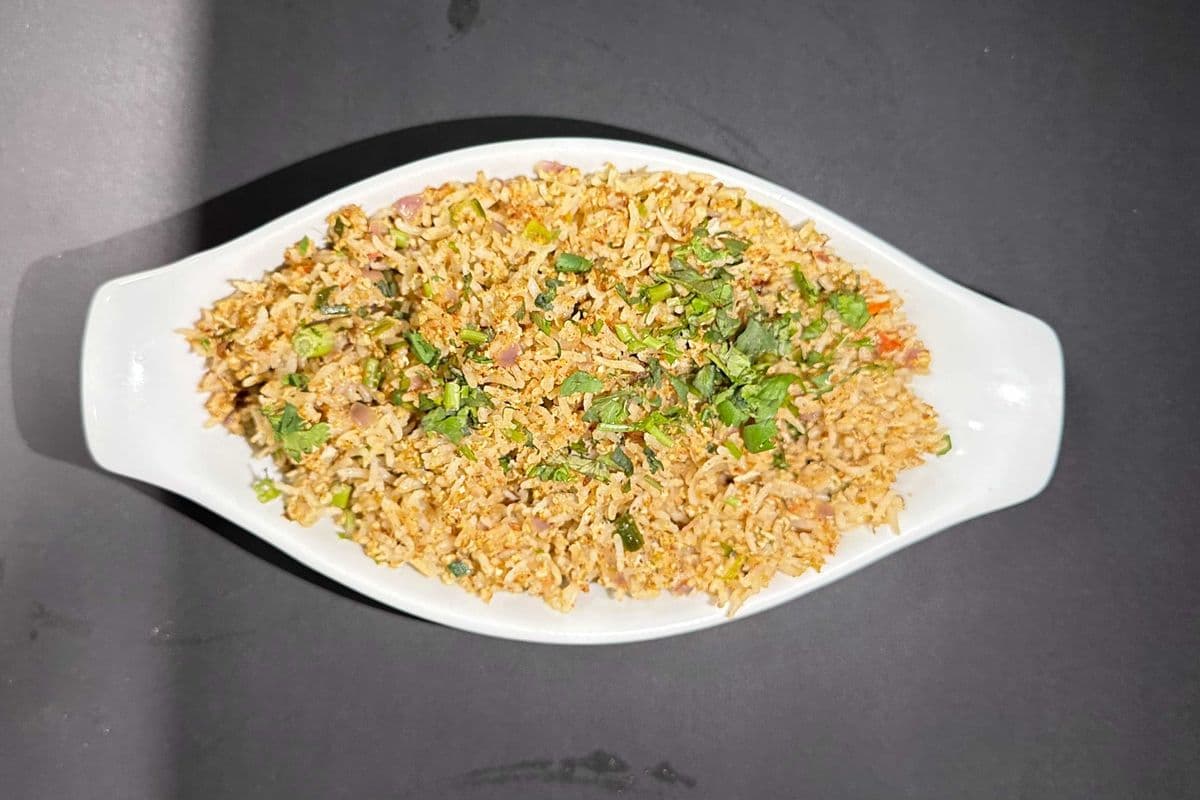 Egg Bhurji Rice