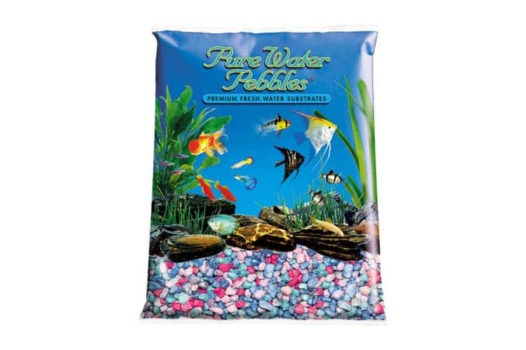 Nature's Ocean Pure Water Pebbles Rainbow Frost Aquarium Gravel (5 lbs)