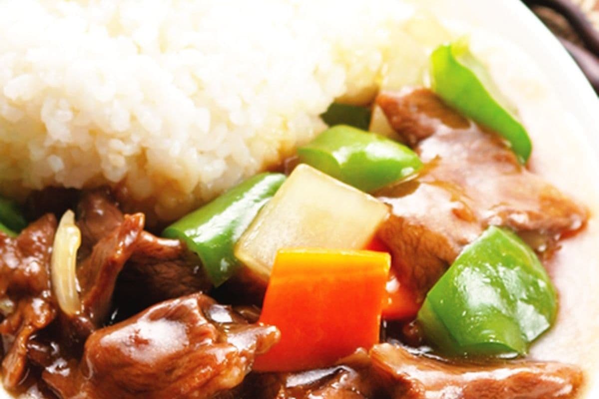 Rice with Beef and Oyster Sauce 蚝油牛肉饭