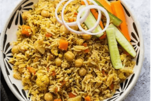 Channa with Rice / Roti / Naan / Poori