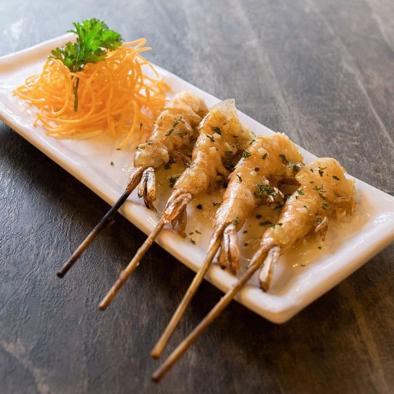 Crevette-Shrimp Brochette