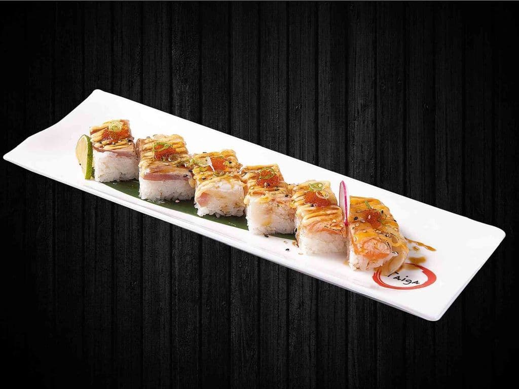Pressed Rainbow Sushi