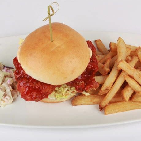Gochujang Fried Chicken Burger