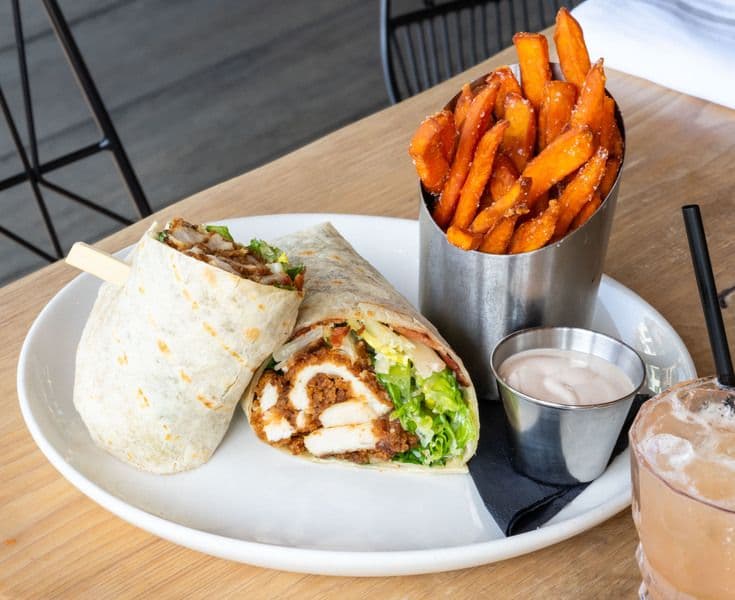 Crispy Chicken Caesar Wrap