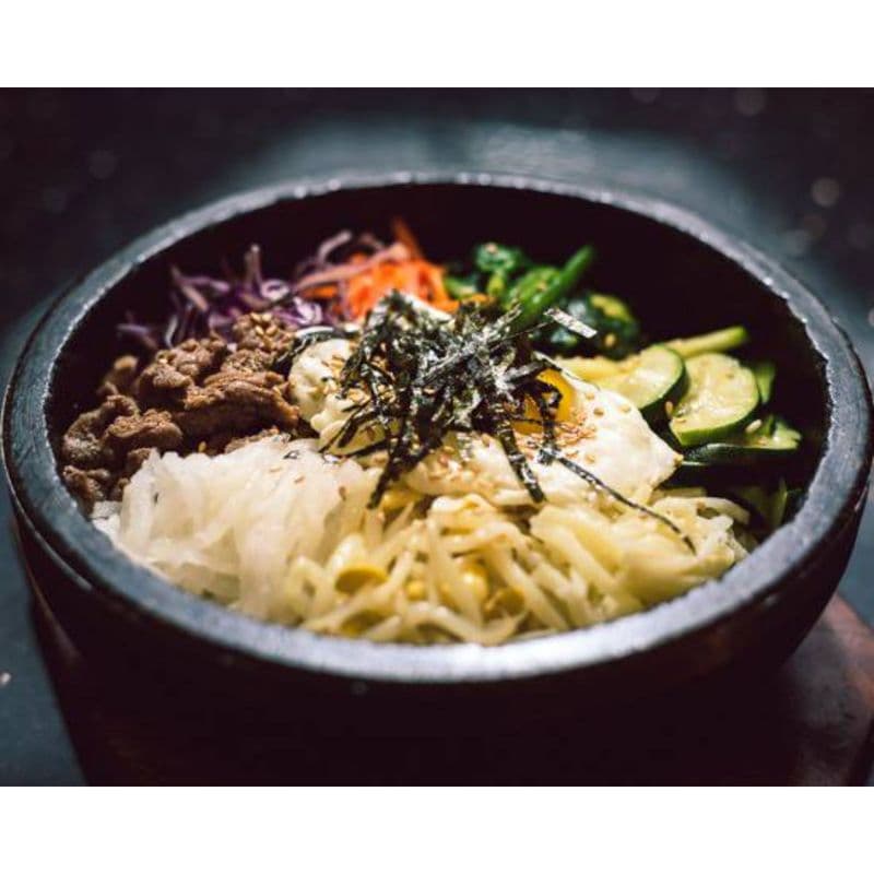 57. Bulgogi (Beef) Hot Stone Pot Bibimbap
