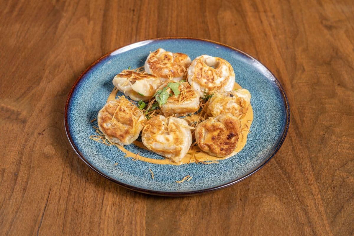 Cabbage pan fried momo