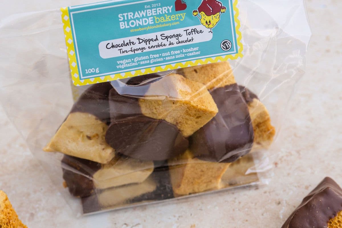 Chocolate Dipped Sponge Toffee