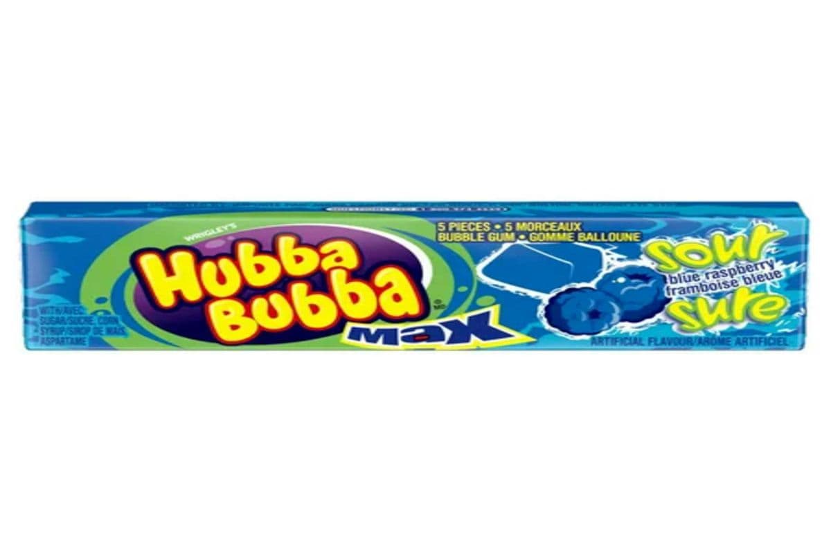 Hubba Bubba Max 5 Pieces Sour Blue Raspberry (29 g)