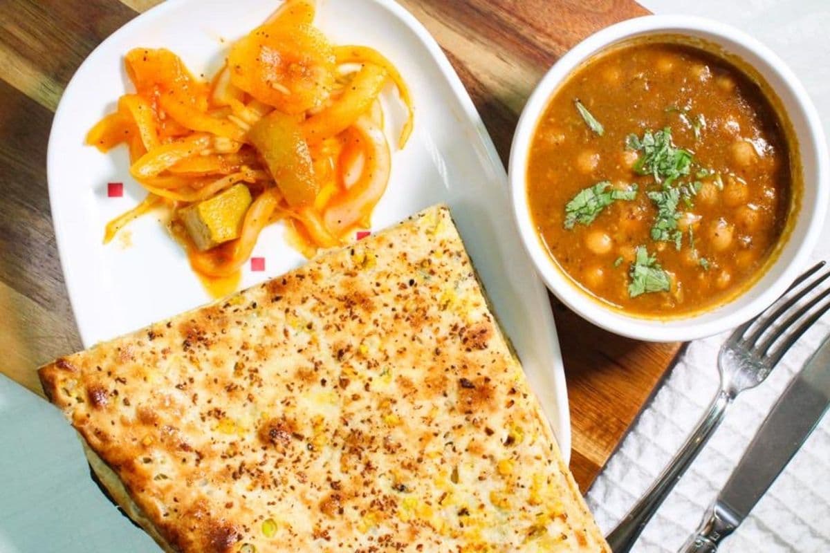 Aloo Kulcha with Chana