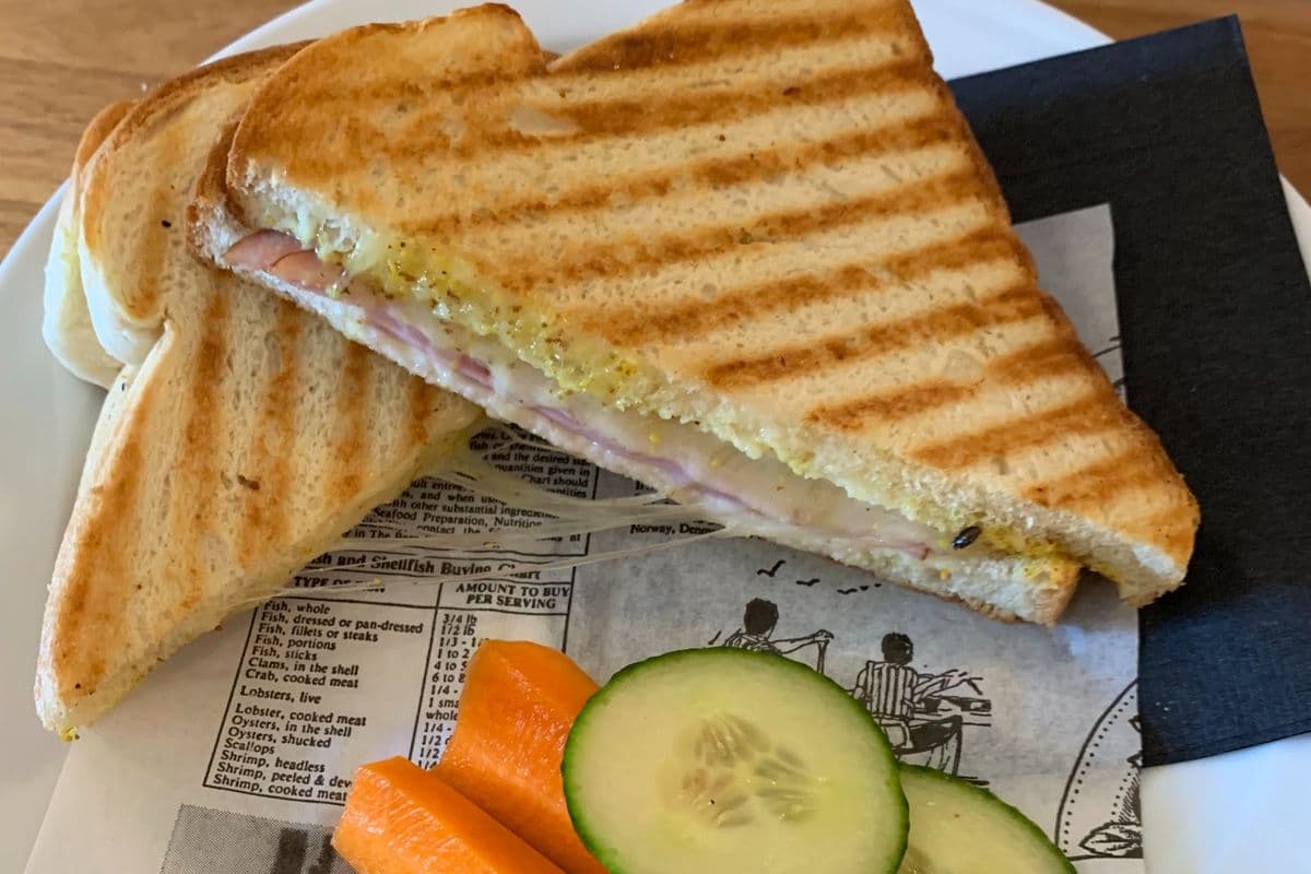Ham and Cheese Panini Pressed Sandwich
