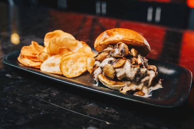 Mushroom Swiss Burger