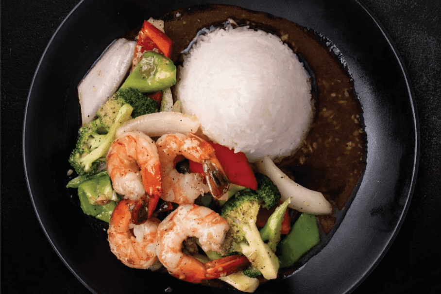 Lunch Special Garlic Shrimp Combo