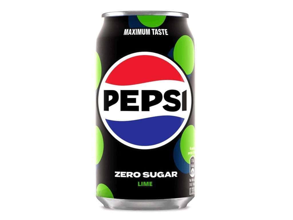 PEPSI SODA ZERO SUGAR CAN'S (355ML) - Lime