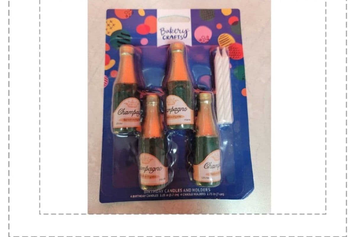 Candles Champagne Bottles