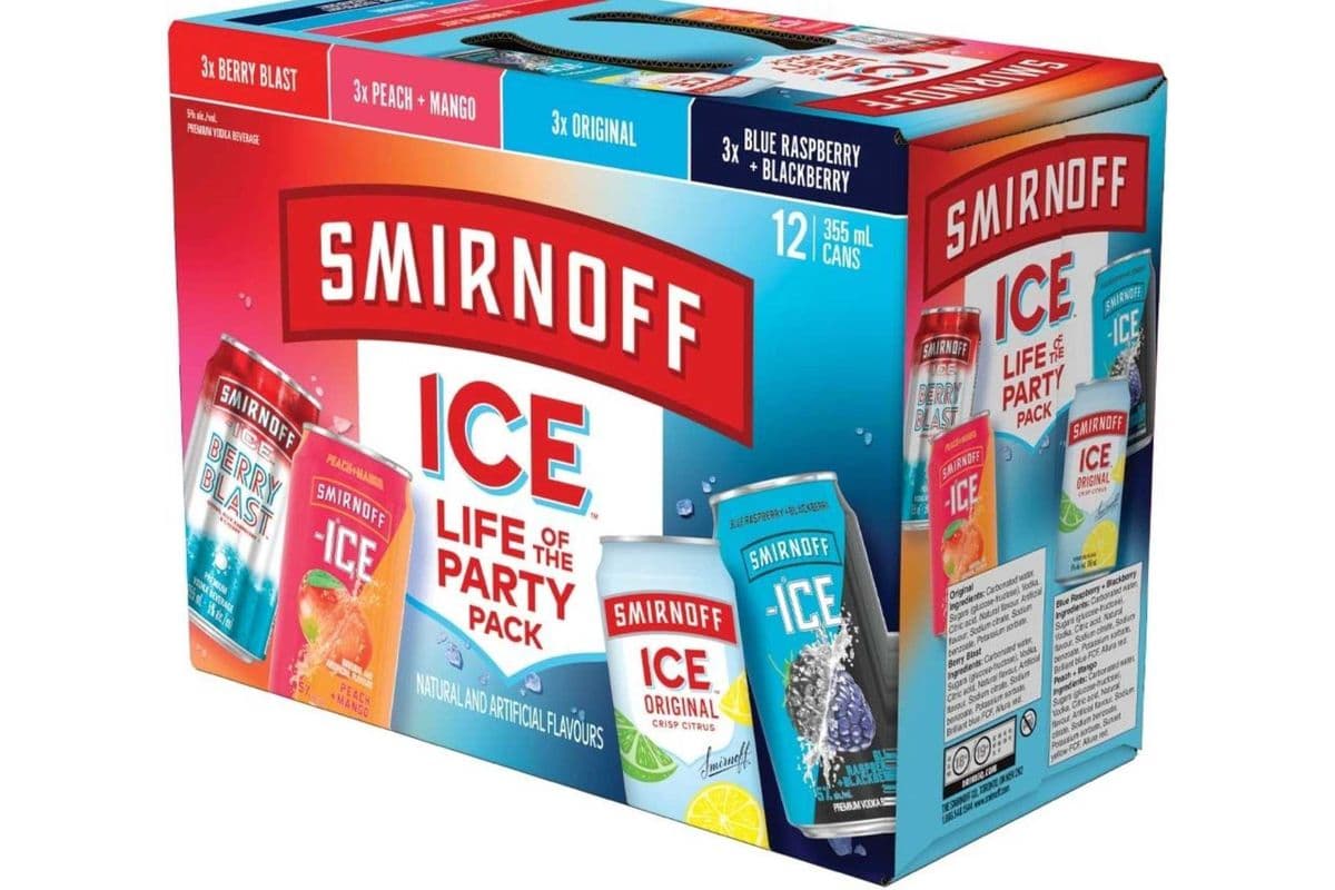 Smirnoff Ice Life Of The Party Pack (12 x 355ml Cans)