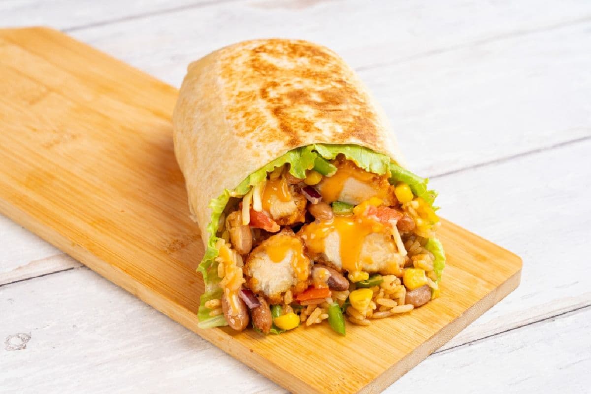 Burrito au poulet croustillant / Crunchy Chicken Burrito