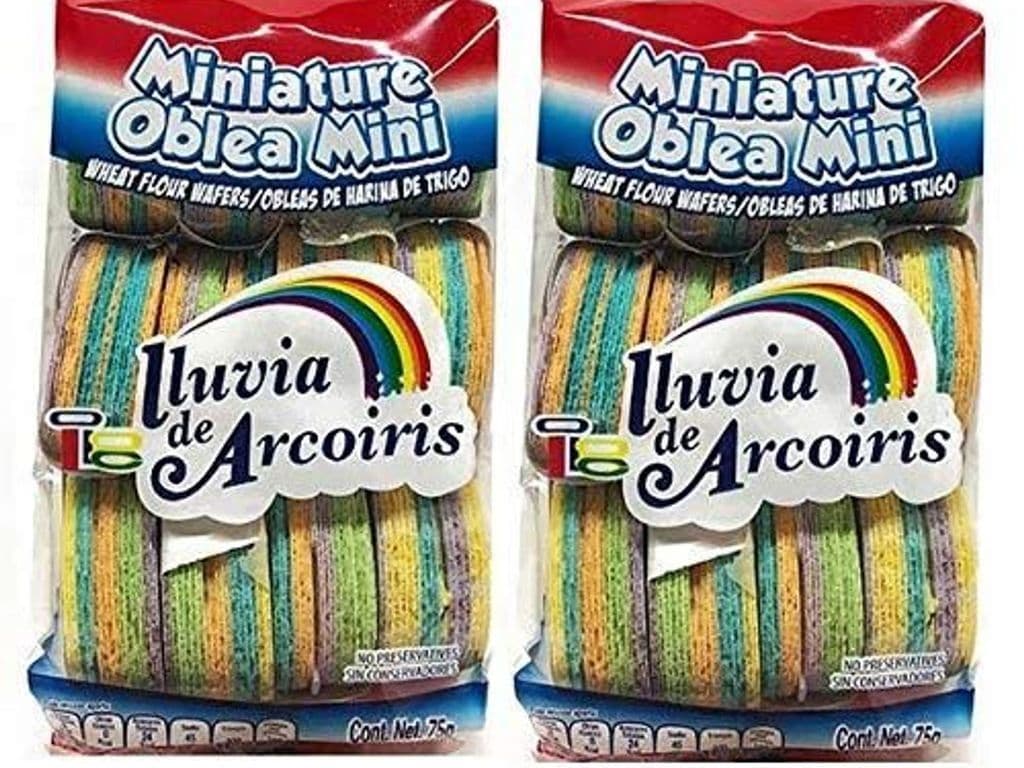 Miniature Oblea Mini lluvia arcoíris 75gr