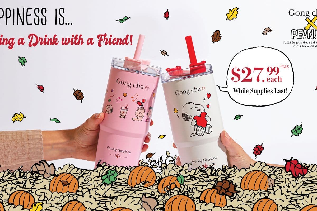 GongCha X Peanut Tumbler Pink