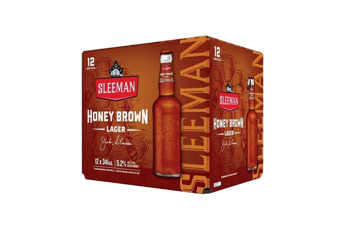 Sleeman Honey Brown Lager 341ml 12pk Bt