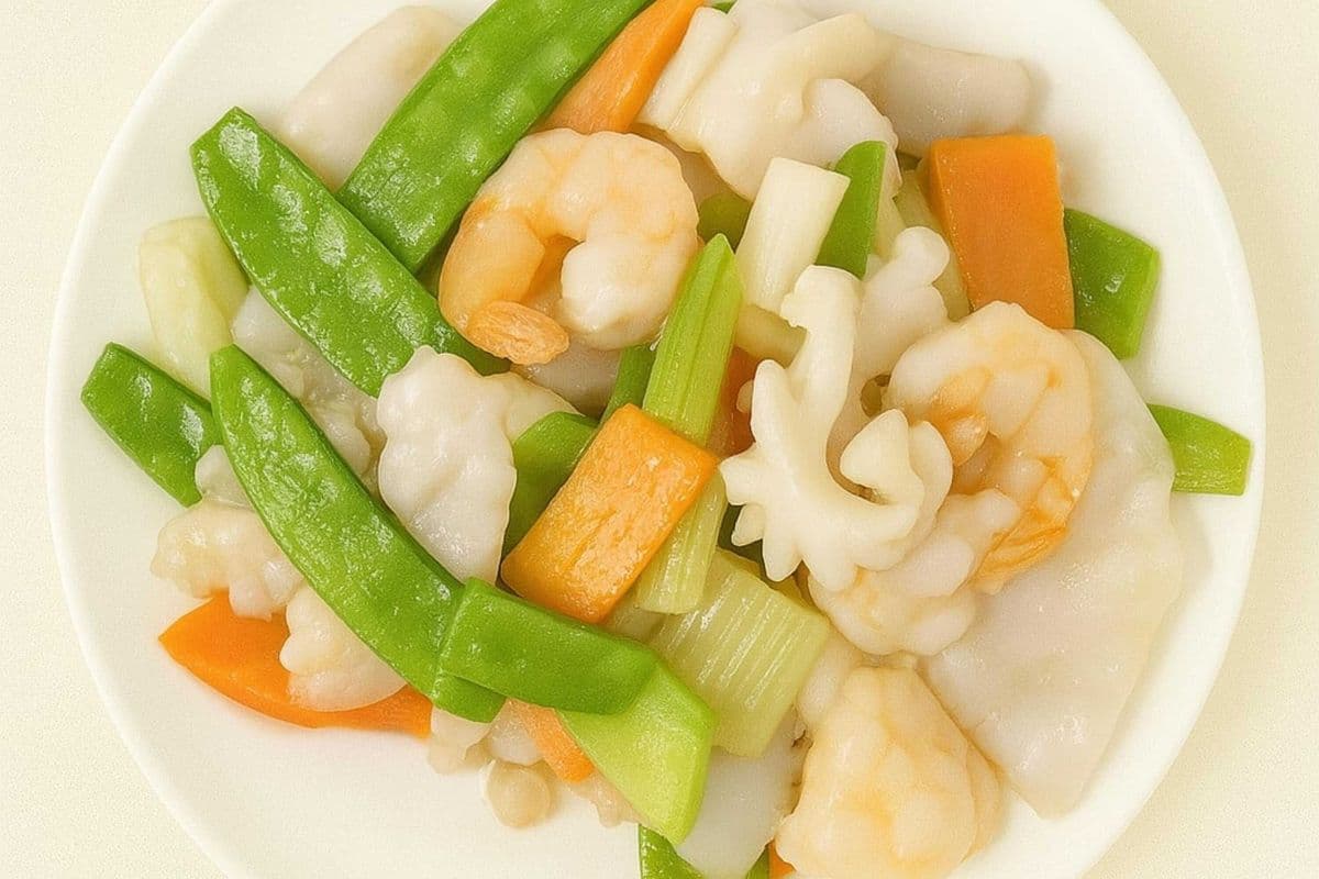 S5. Sauteed Seafood with Snow Peas - 油爆三鮮