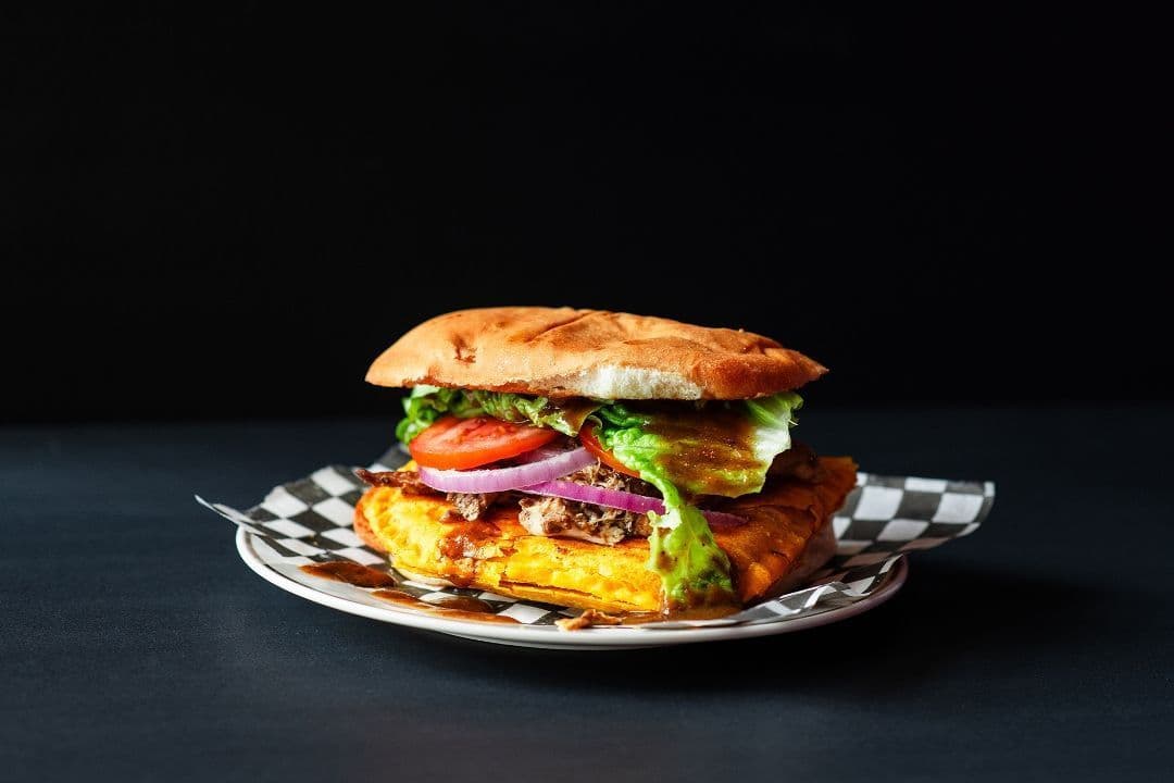 Jerk Patty with Coco Bread