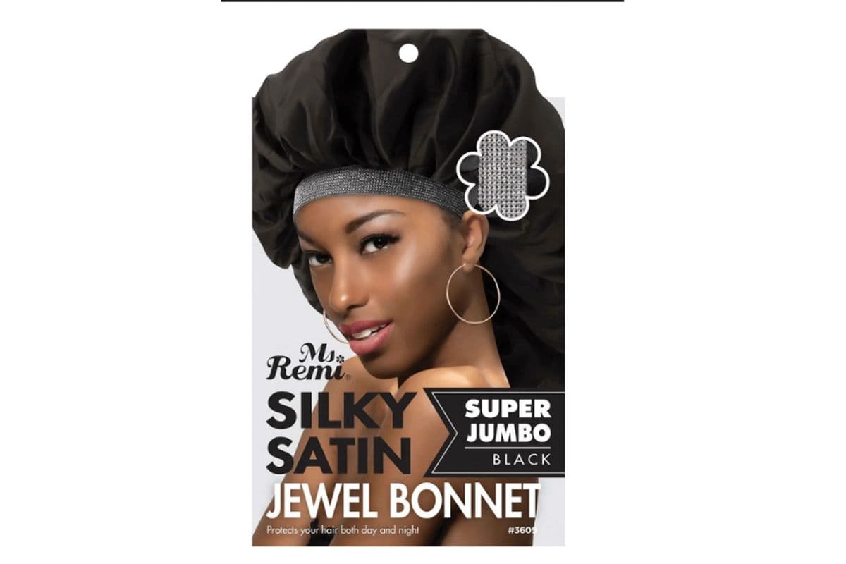 Ms Remi Satin Bonnet Blk (100 g)