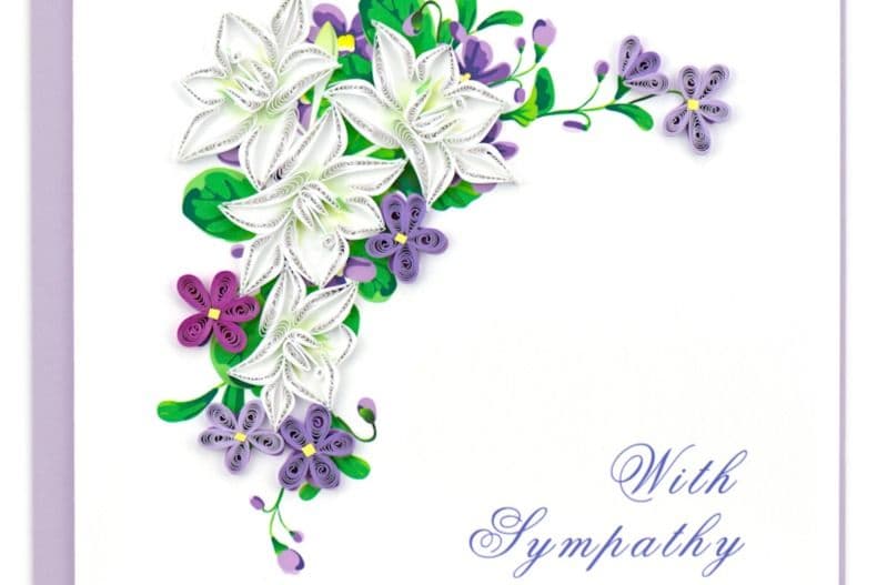 Flower Sympathy Card SO700