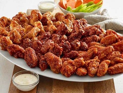 5LB Wings & LARGE Fries