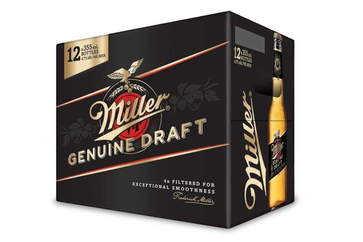 MILLER GENUINE DRAFT 12 BTLS (12 x 355 ML)