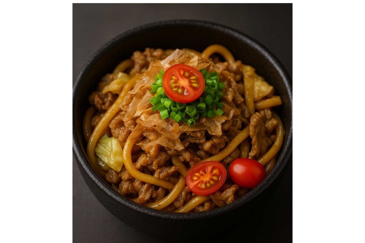 Japanese Style Spicy beef Yaki Noodle