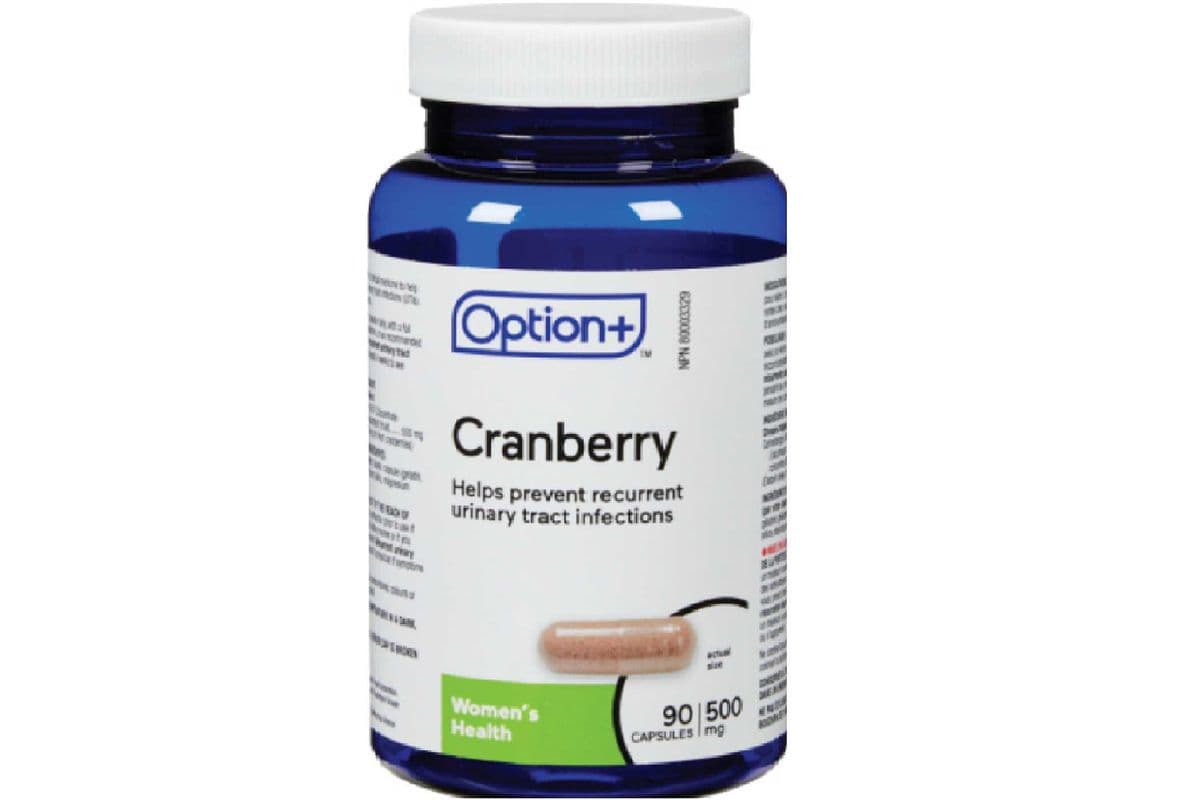 OPTION+ CRANBERRY 500MG CAPSULES 90 PACK (90 CAPSULES)