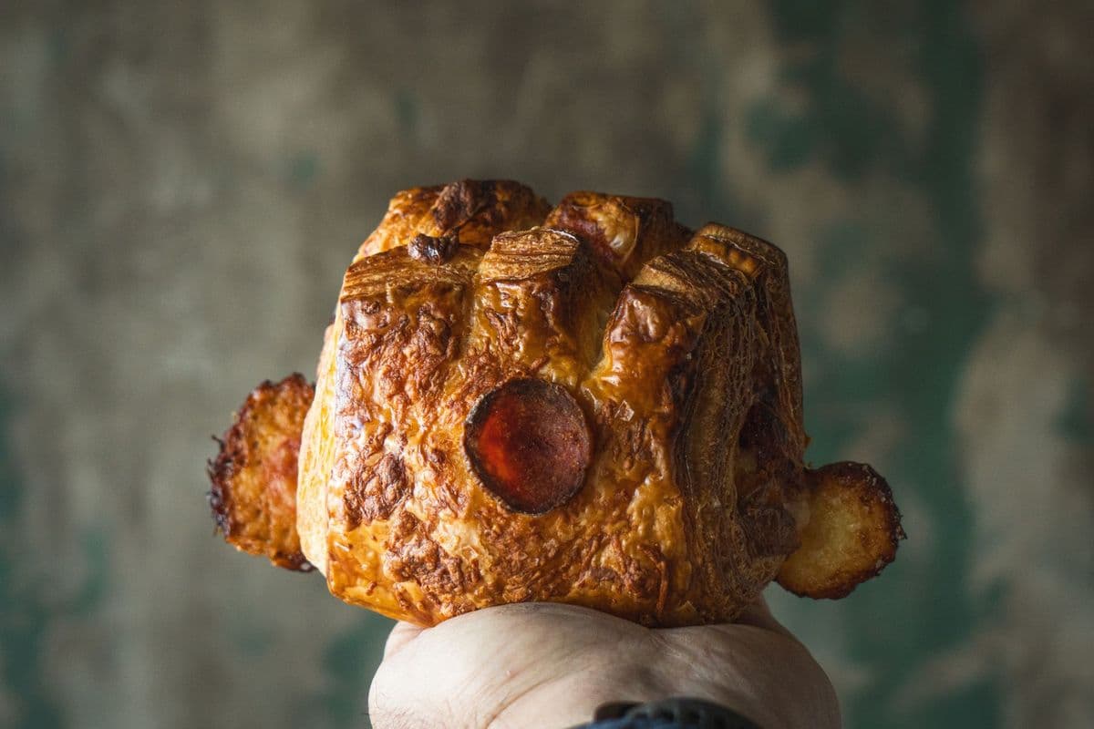 Savoury Croissant Bear Paw - Pizza
