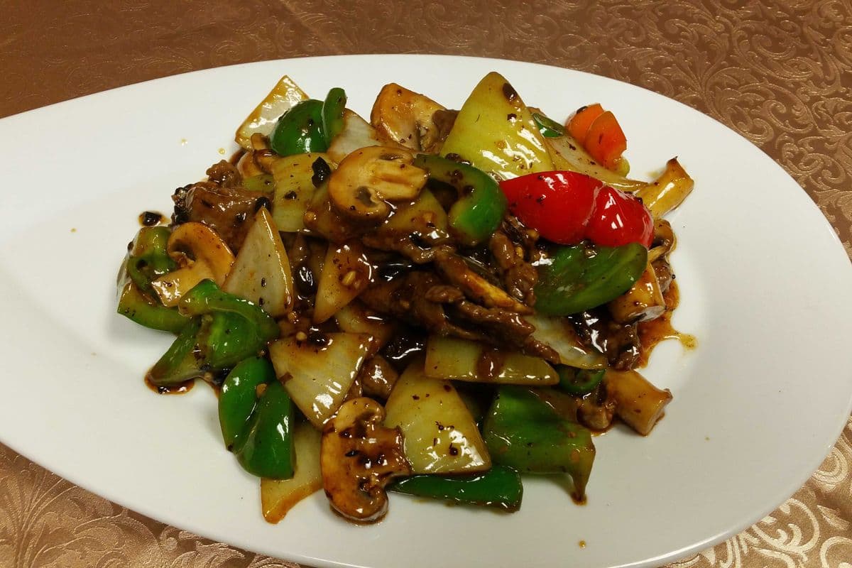 Beef with Black Bean Sauce and Mushroom