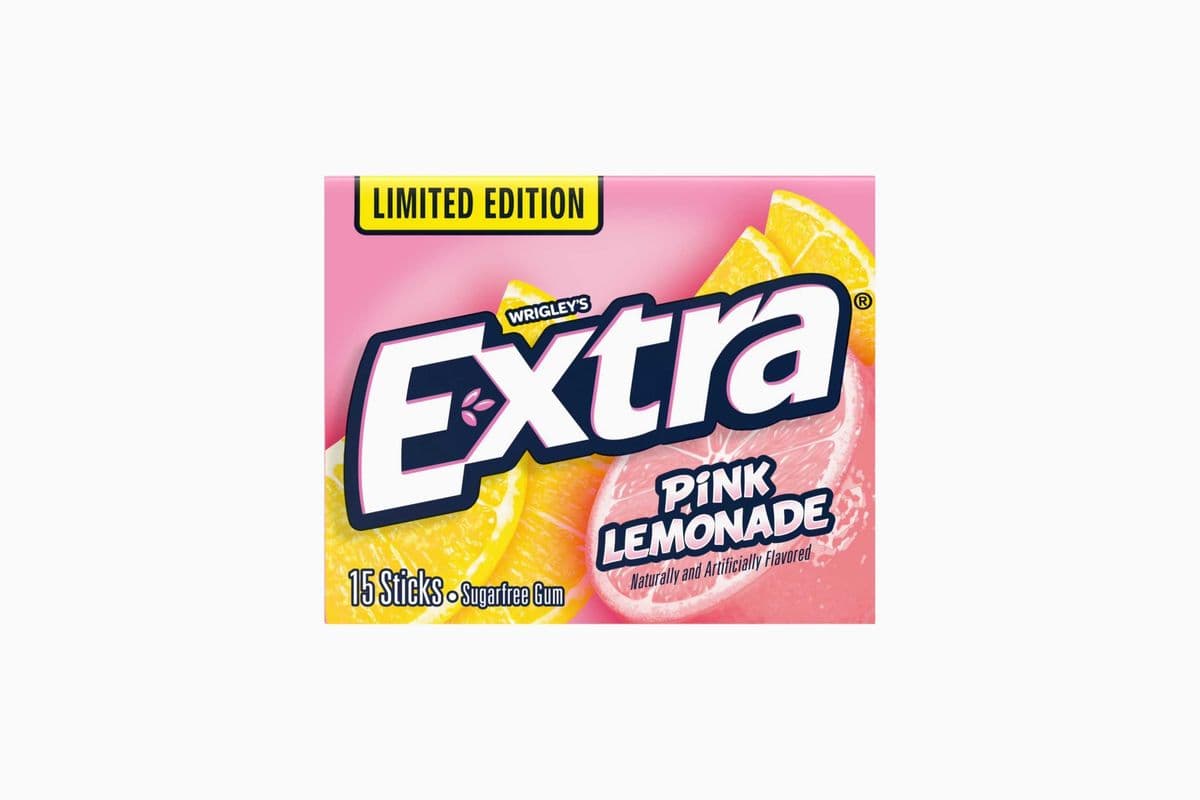 Wrigley Extra Pink Lemonade sugar Free Gums (5 Cal)