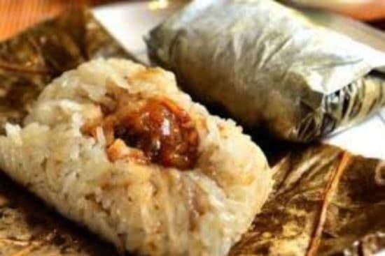 8.Sticky Rice in Lotus Leaf Wrap 野米珍珠鸡