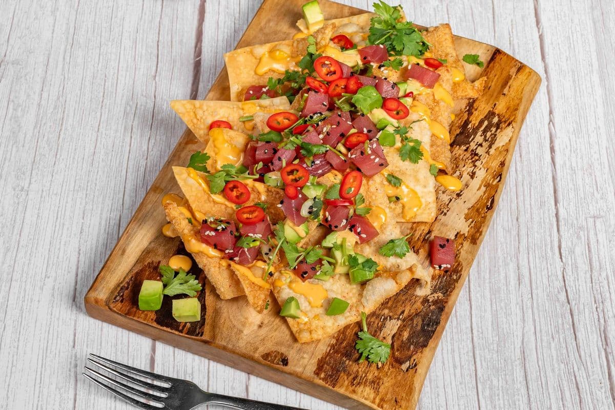 Tuna Poke Nachos